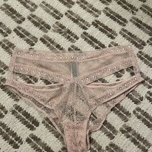 Victoria's Secret Lace Panties in Blush